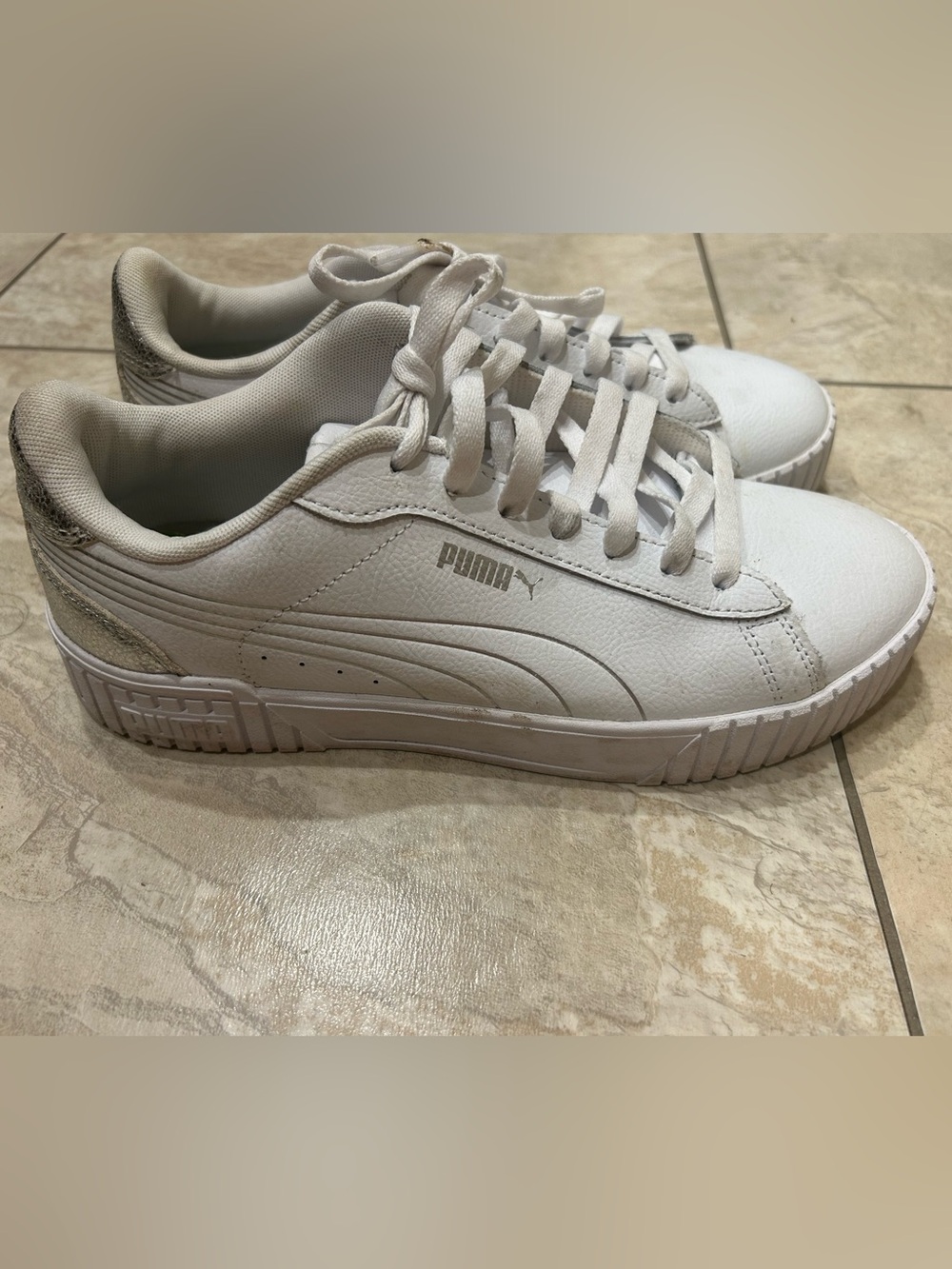 White Womens Pumas